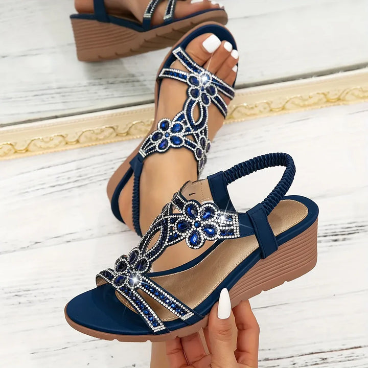 Charlotte | Elegant Orthopedic Wedge Sandals