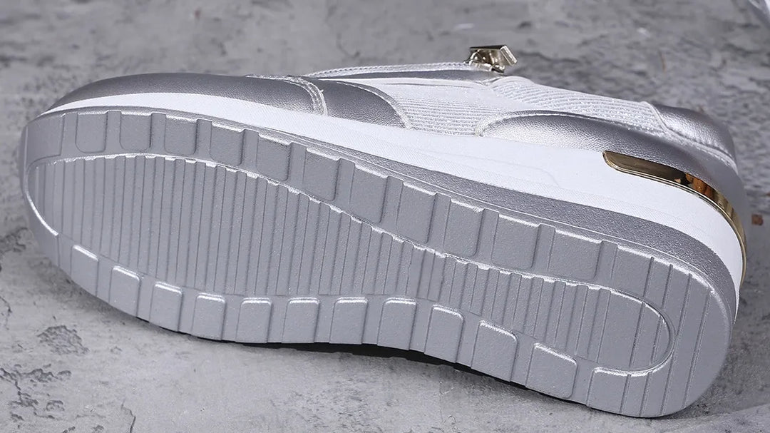 Claire | Orthopedic Lace-Up Sneakers with Side Zipper