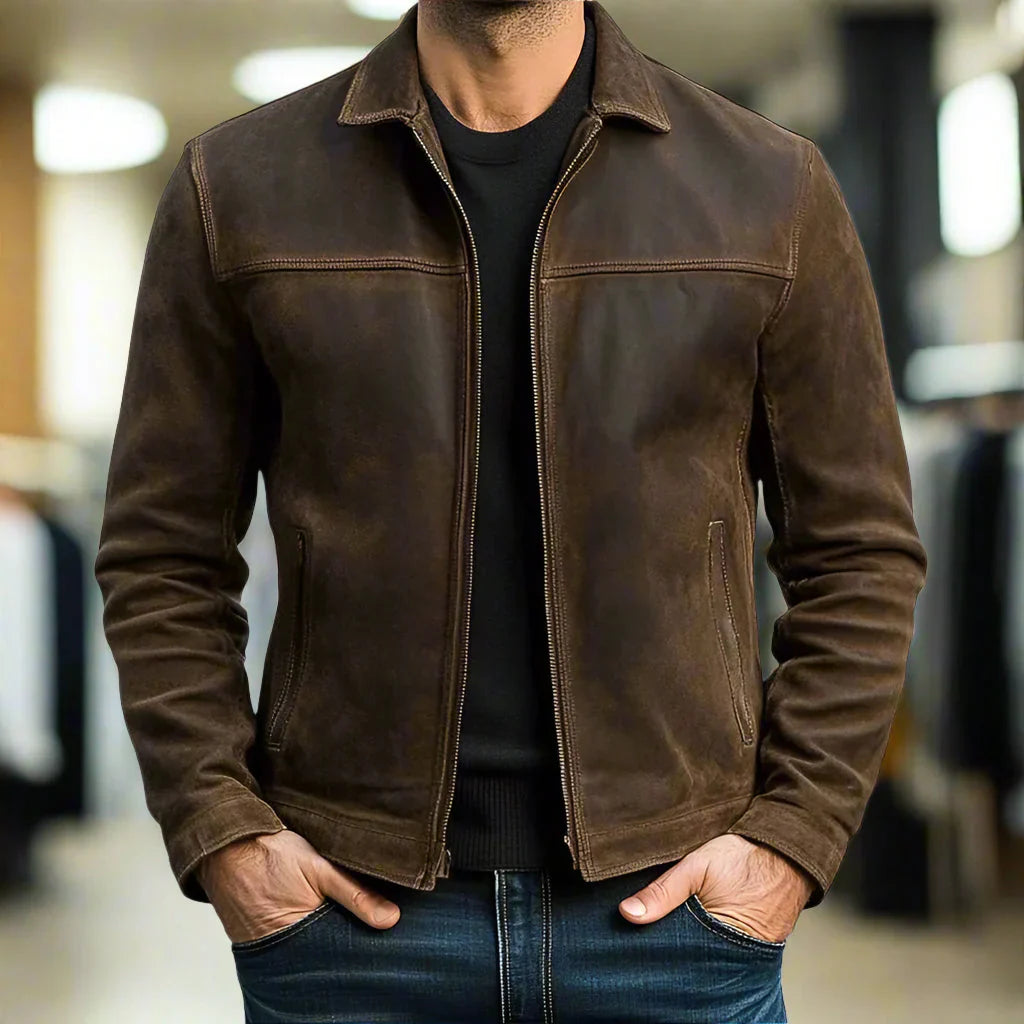 Valenor™ – Old Money Leather Jacket