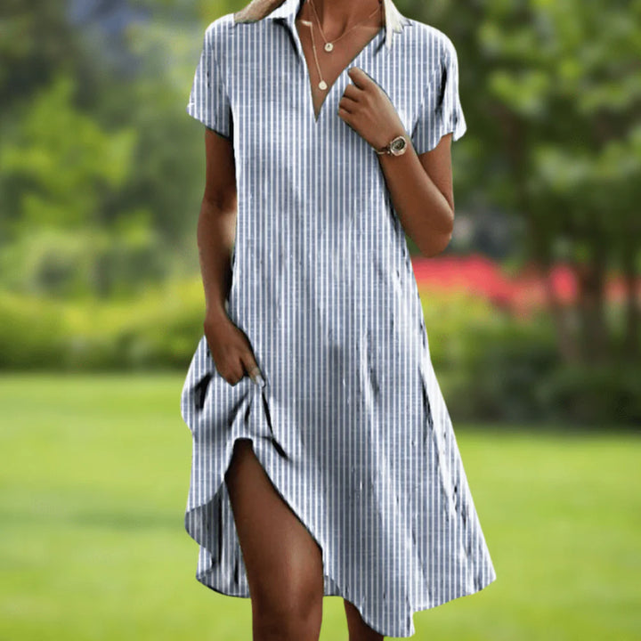 Julia | Floral Summer Dress with V-Neck and Relaxed Fit