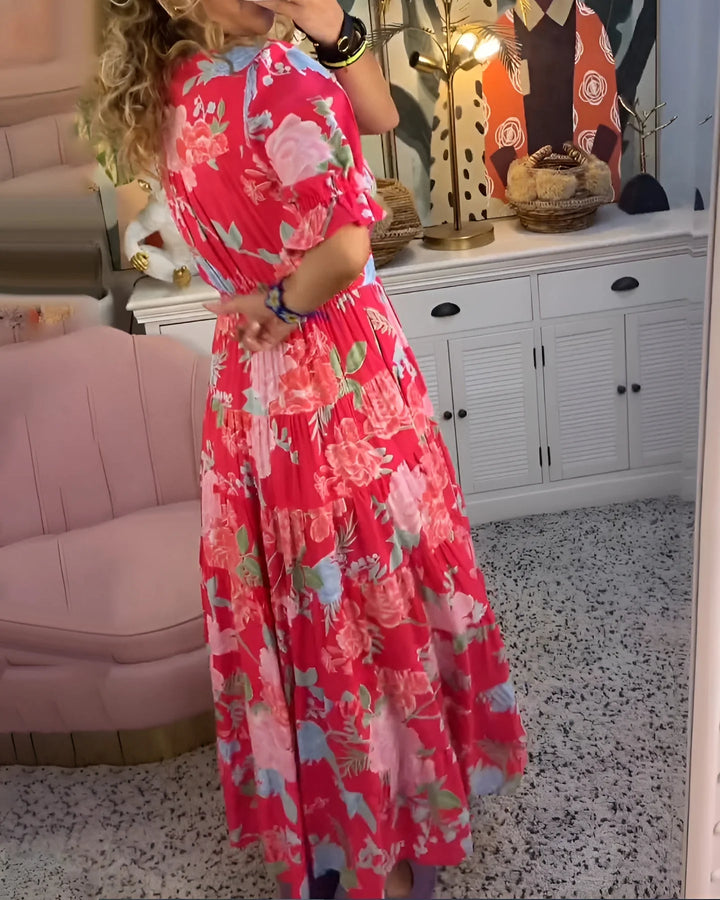 Carine - Elegant Floral Dress