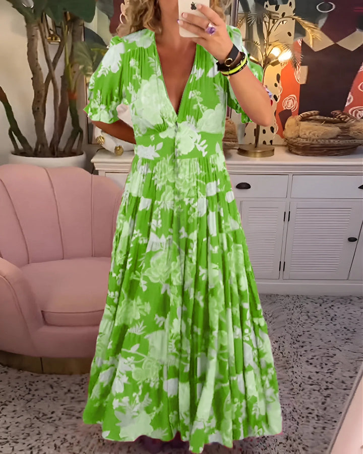 Carine - Elegant Floral Dress