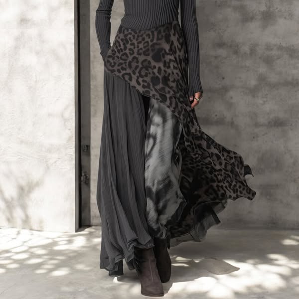 NKEM™ | Long Leopard Robe