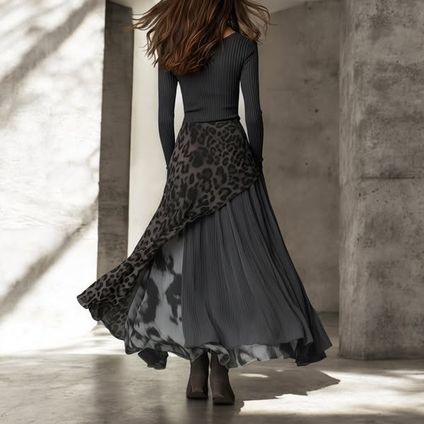 NKEM™ | Long Leopard Robe