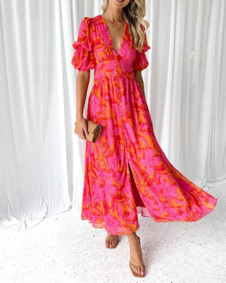 Charlotte | Sunlit Glow Maxi Dress