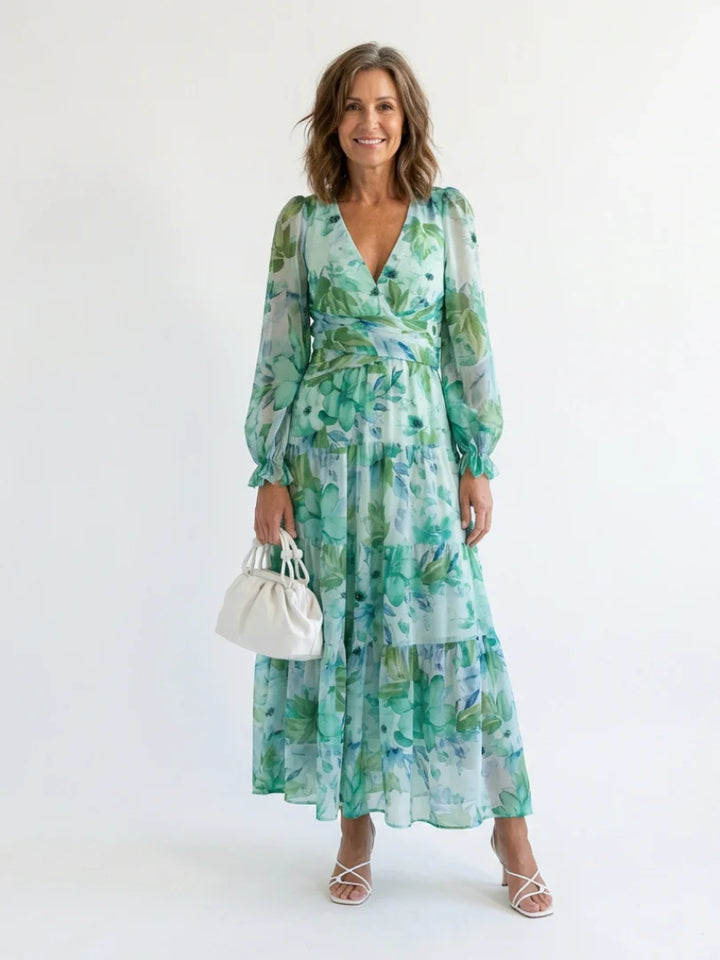 Althea - Airy Floral Maxi Dress