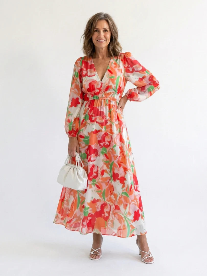 Althea - Airy Floral Maxi Dress