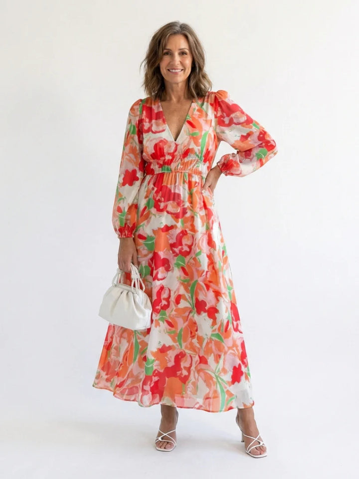 Althea - Airy Floral Maxi Dress