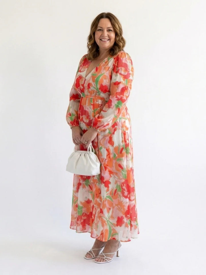 Althea - Airy Floral Maxi Dress