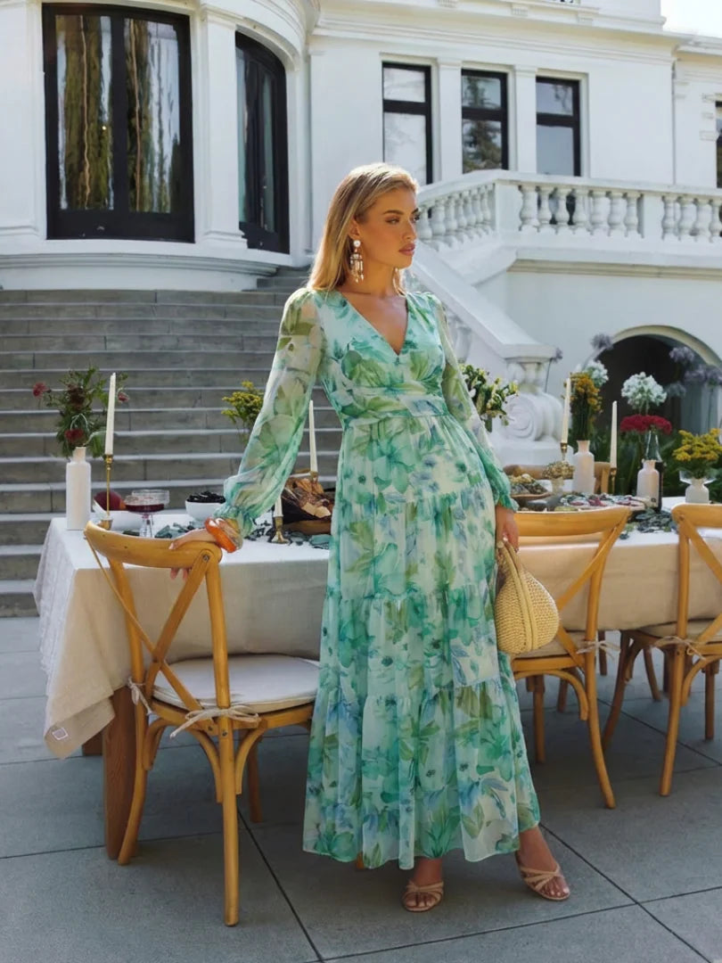 Althea - Airy Floral Maxi Dress