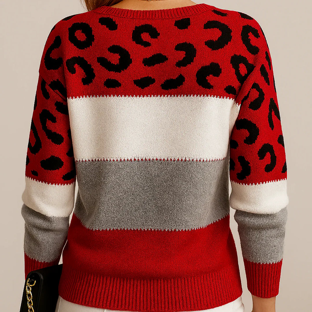 Maison Valmont | Leopard Sweater Elegance