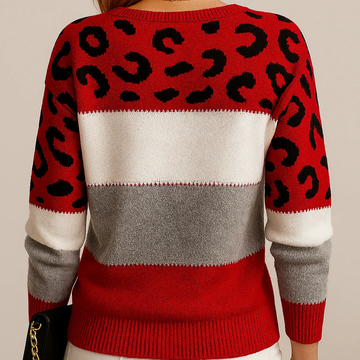 Maison Valmont | Leopard Sweater Elegance