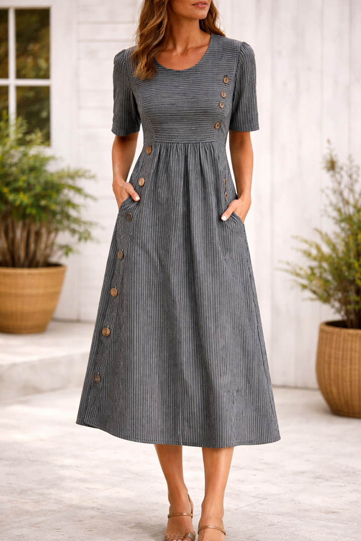 Vittoria™ | Striped Midi Dress