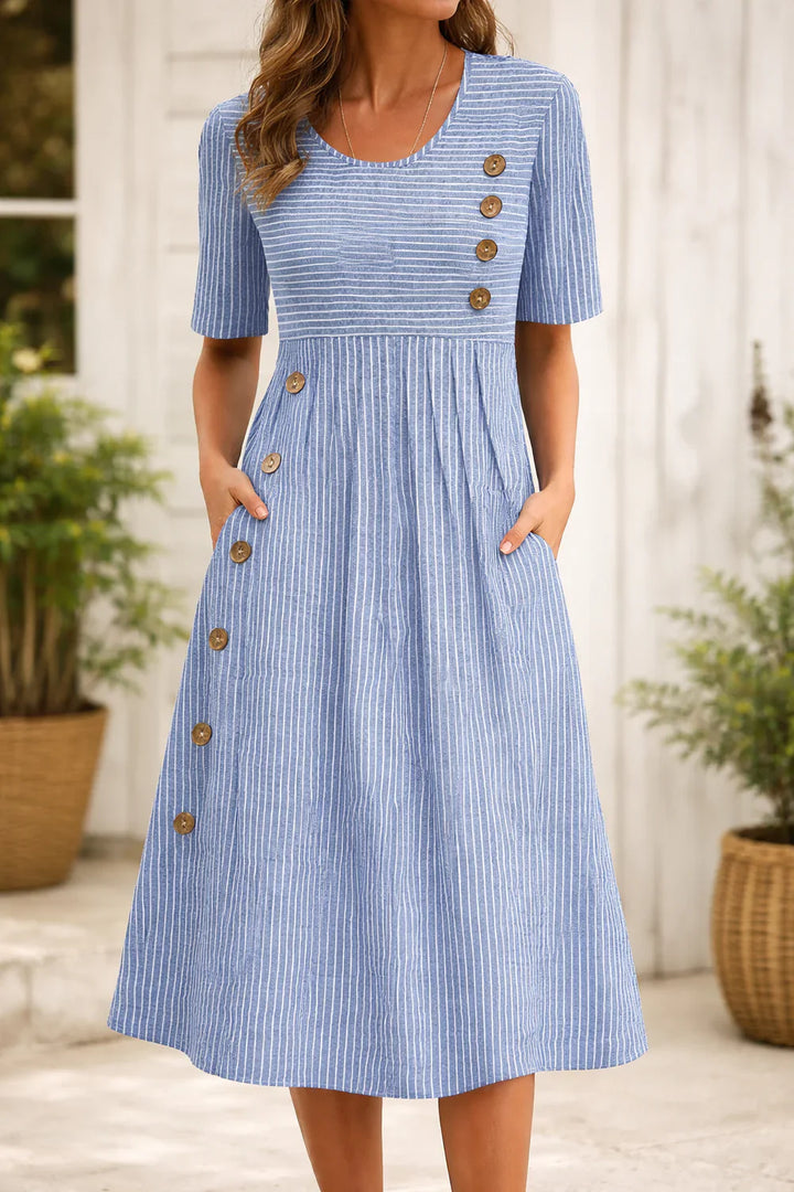 Vittoria™ | Striped Midi Dress