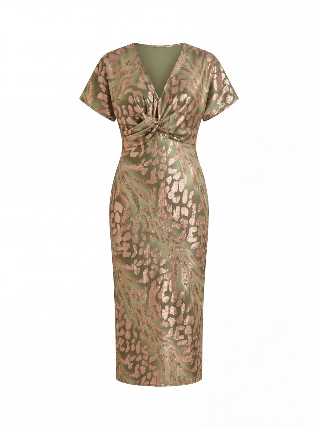 Clara | Copper Midi Dress