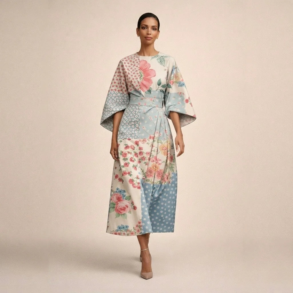 Ewa | Floral Midi Dress