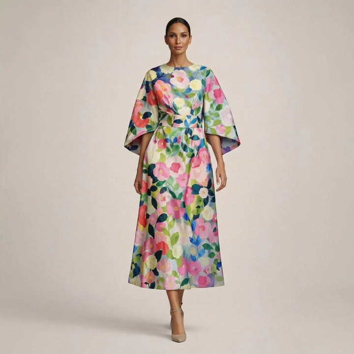 Ewa | Floral Midi Dress