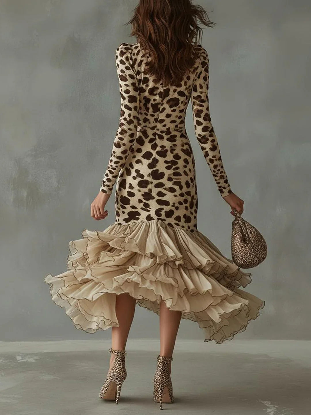 Carmen™ | Animal Print Ruffle Dress