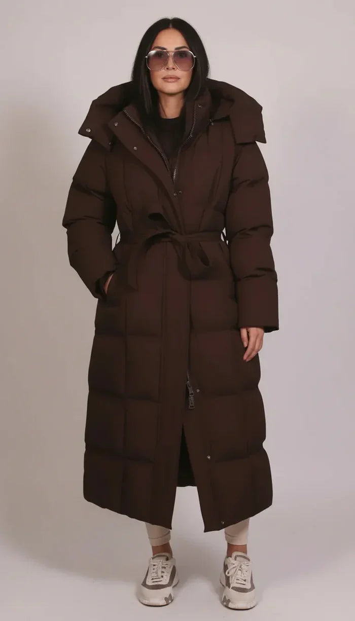 Aurélia™ | Luxurious Longline Puffer Coat