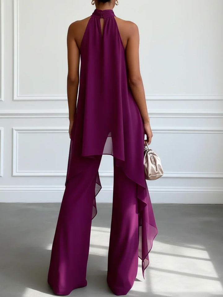 Viola | Elegant Halter Top and Pants Set