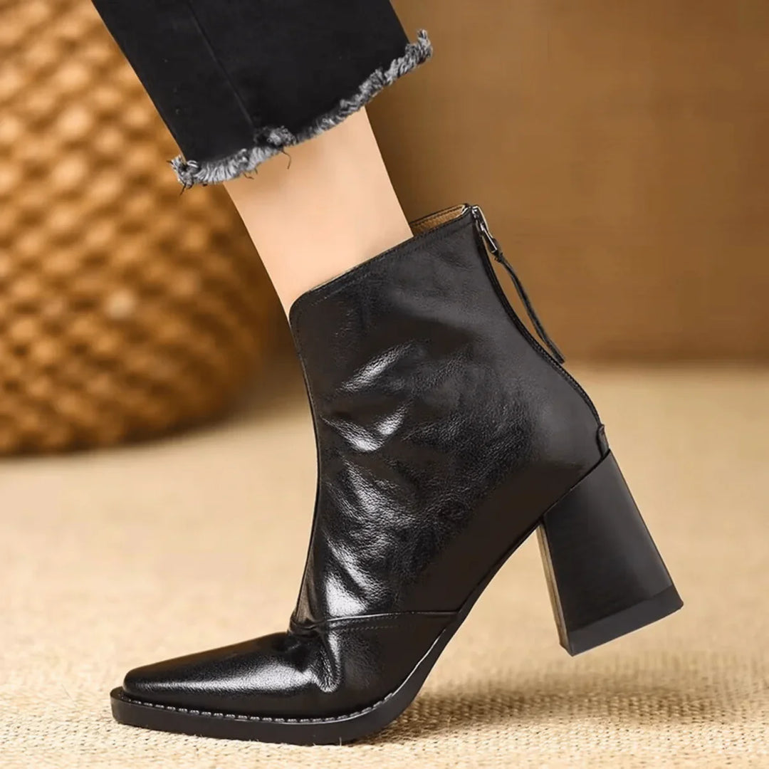 Victoire™ | Luxury Mid-Heel Ankle Boots