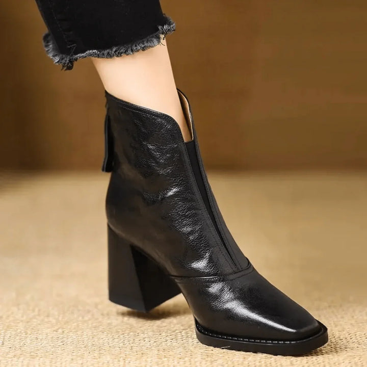 Victoire™ | Luxury Mid-Heel Ankle Boots