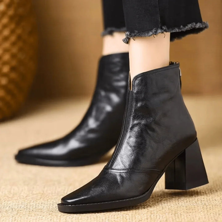 Victoire™ | Luxury Mid-Heel Ankle Boots
