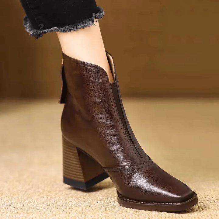 Victoire™ | Luxury Mid-Heel Ankle Boots
