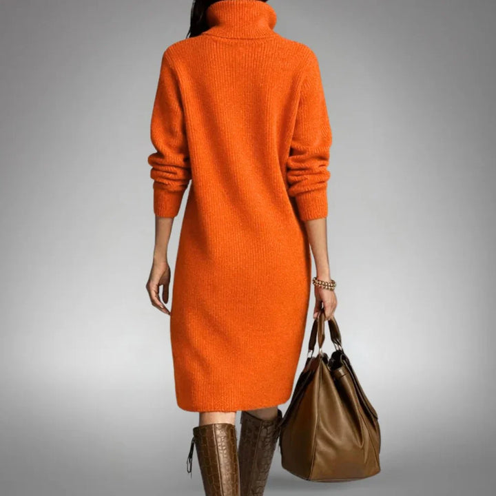 Constance™ | Soft Knit Dress with Buttons