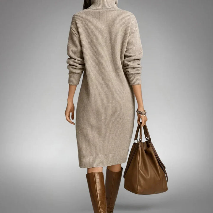 Constance™ | Soft Knit Dress with Buttons
