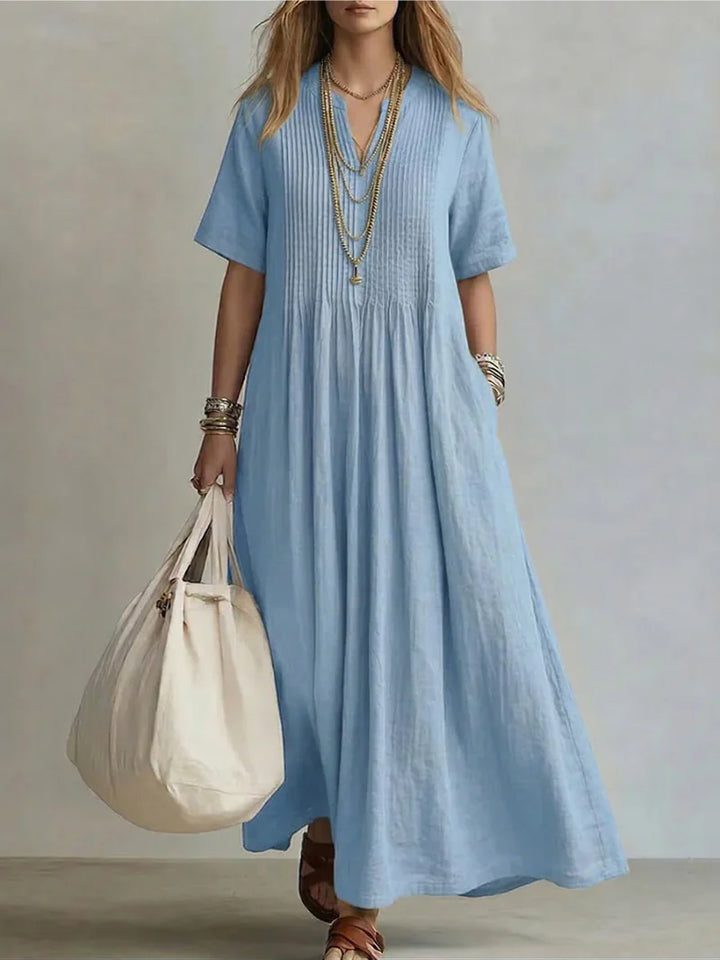 Enora – Sculpting Pleated Dress