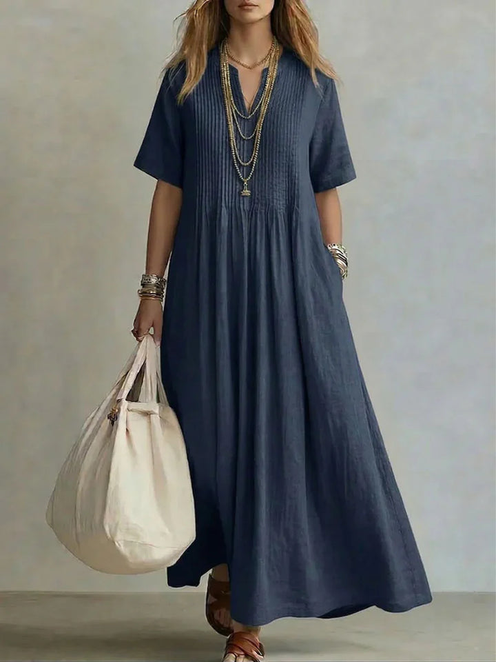 Enora – Sculpting Pleated Dress