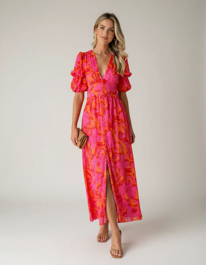 Charlotte | Sunlit Glow Maxi Dress