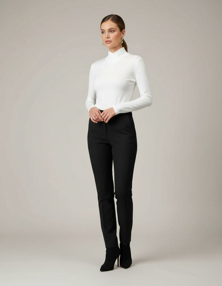 MIRAH – ELEGANT COLLAR TOP