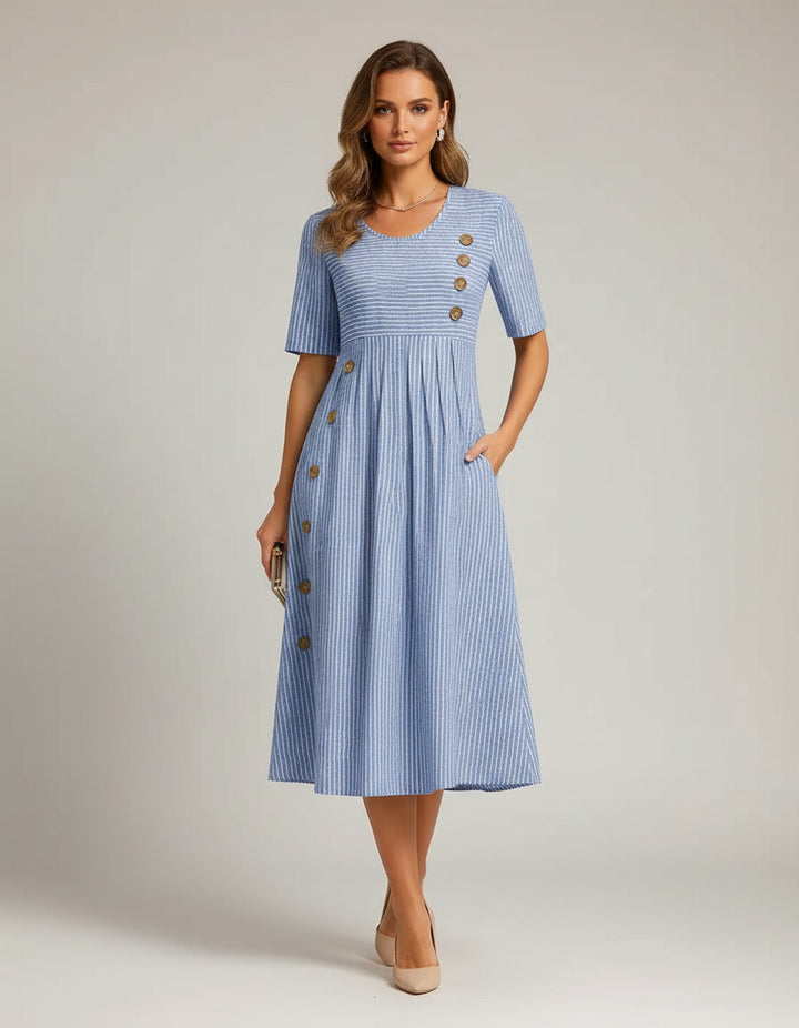 Vittoria™ | Striped Midi Dress