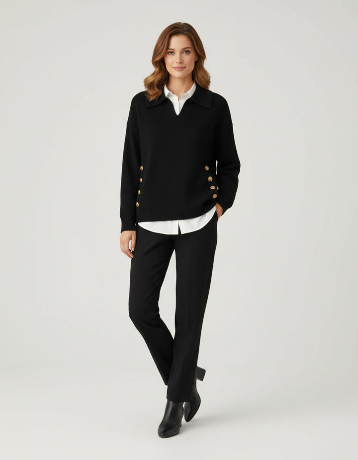 AIRA – BUTTON DETAIL JUMPER