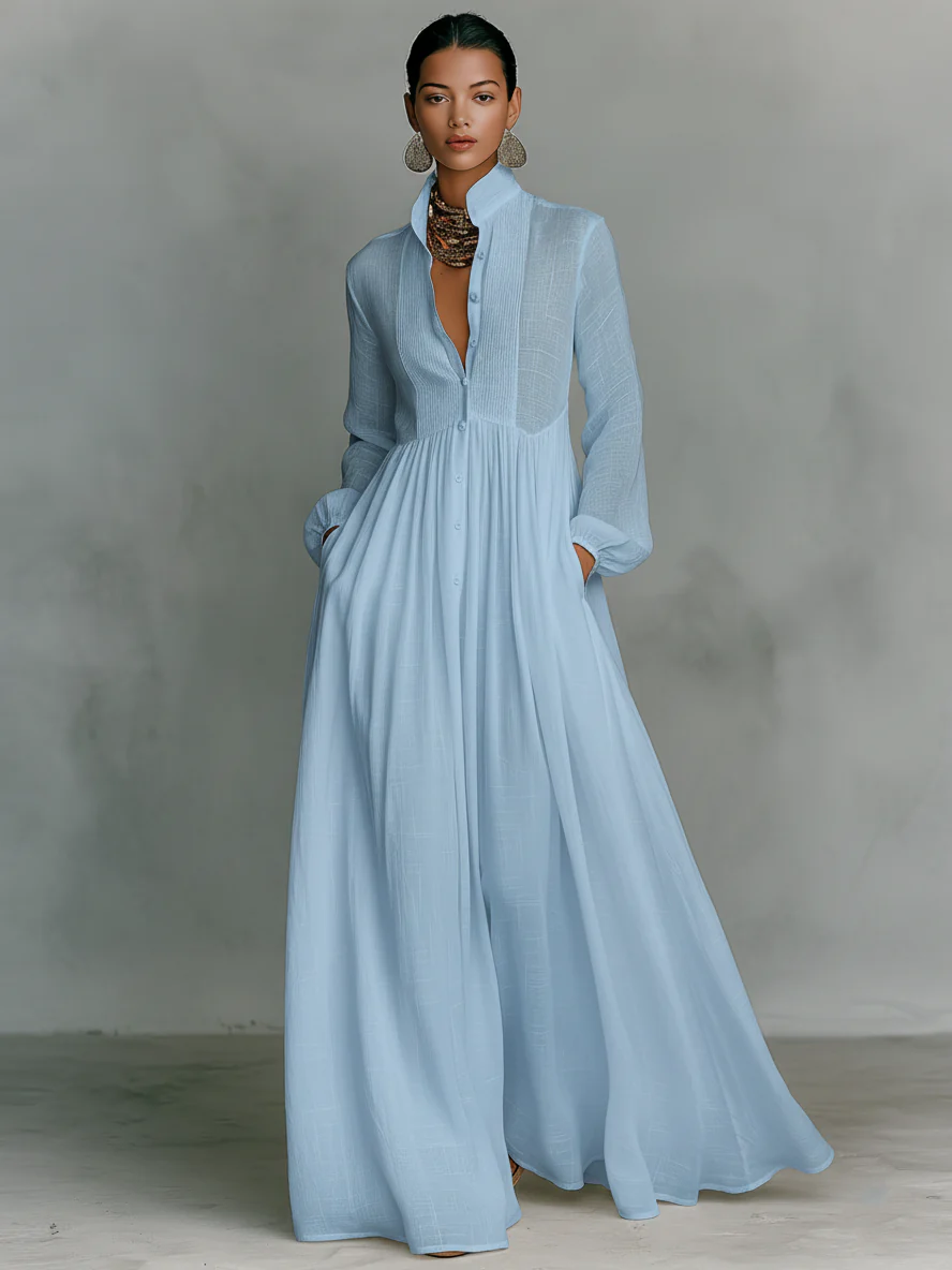 Aurora™ | Minimalist Patchwork Maxi Dress