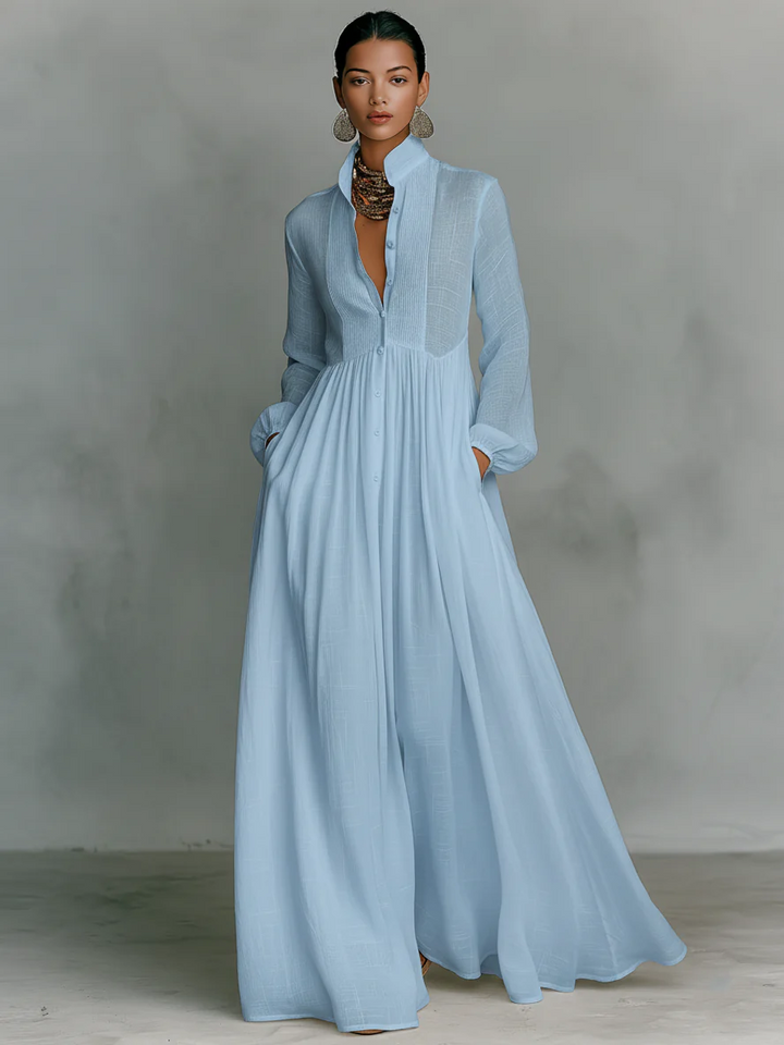 Aurora™ | Minimalist Patchwork Maxi Dress