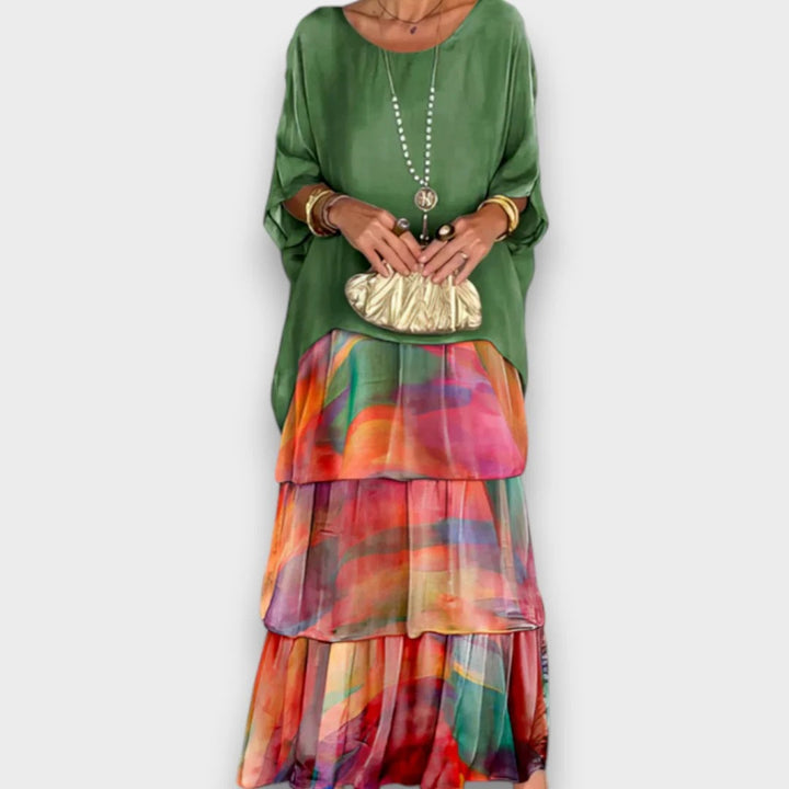 Lara | Elegant Flowing Maxi Dress