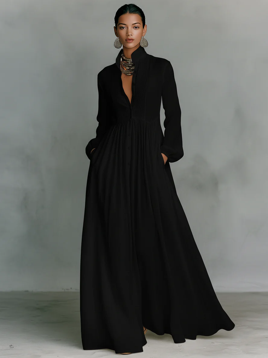 Aurora™ | Minimalist Patchwork Maxi Dress