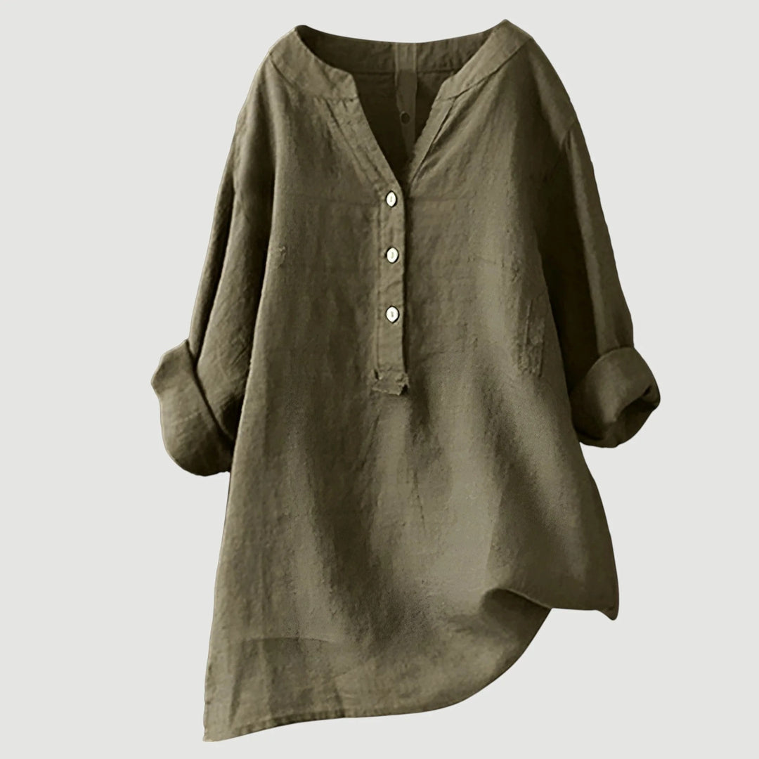 Lina | Lightweight and Comfortable Linen Blouse