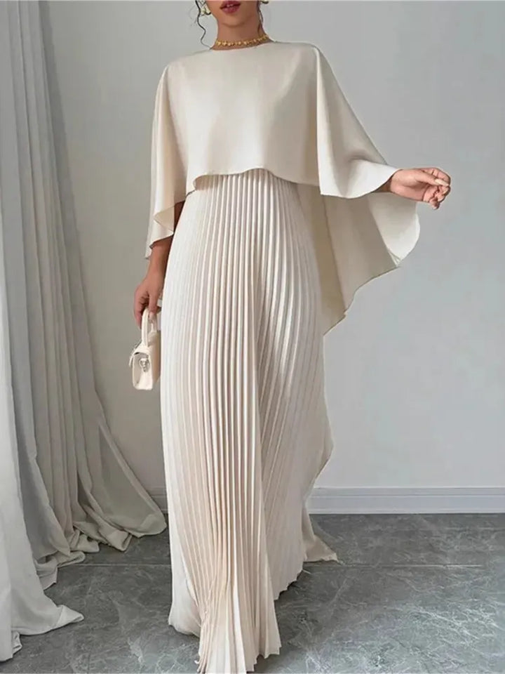 Lyra™ | Bat-Sleeve Elegant Dress
