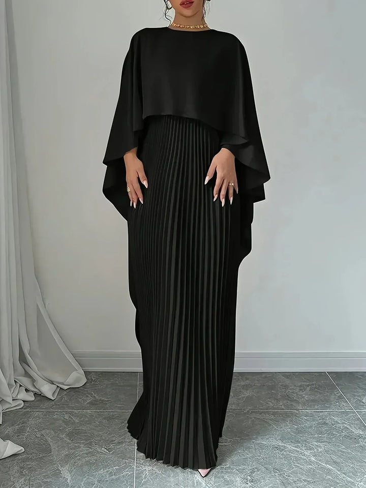 Lyra™ | Bat-Sleeve Elegant Dress