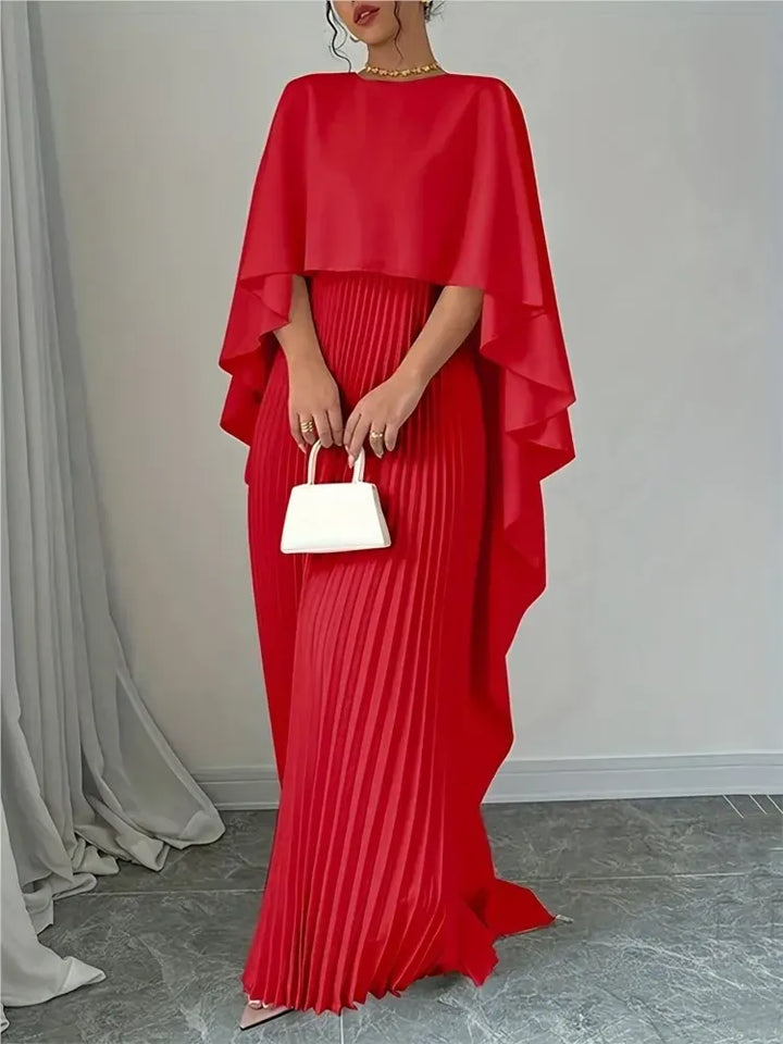 Lyra™ | Bat-Sleeve Elegant Dress