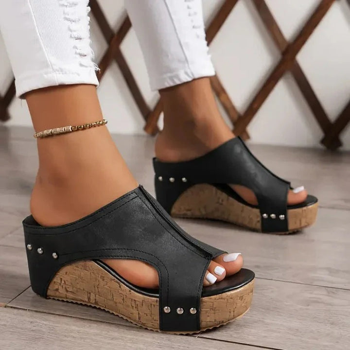Cyravynne – Women's Comfortable Wedge Sandals with Orthopedic Support
