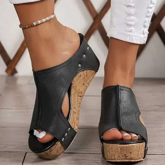 Cyravynne – Women's Comfortable Wedge Sandals with Orthopedic Support