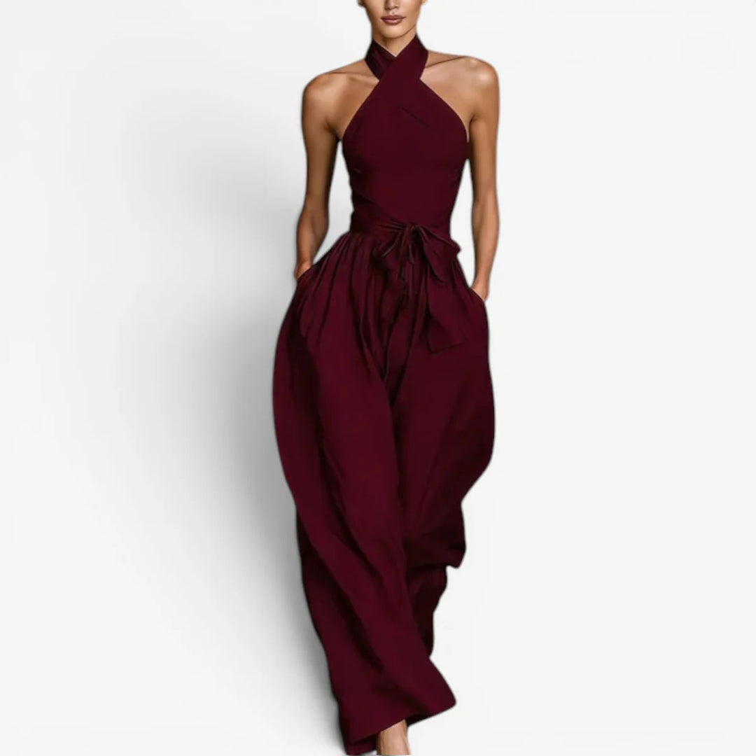 Daine™ Cross-Neck Jumpsuit