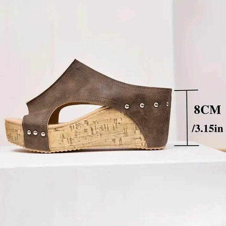Cyravynne – Women's Comfortable Wedge Sandals with Orthopedic Support