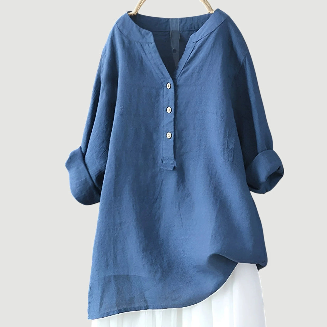 Lina | Lightweight and Comfortable Linen Blouse