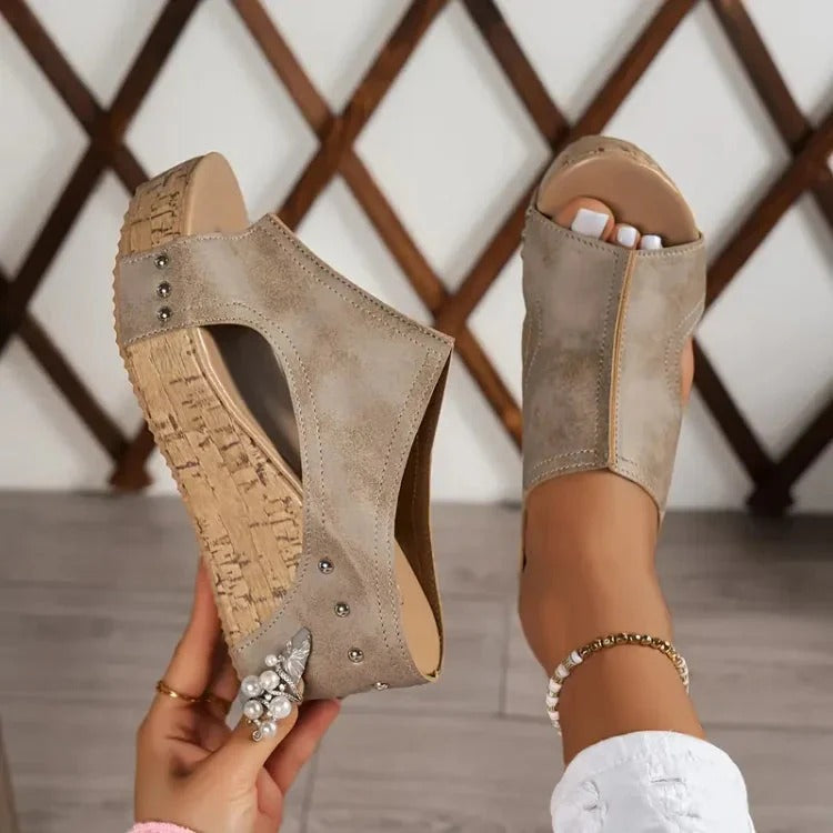 Cyravynne – Women's Comfortable Wedge Sandals with Orthopedic Support
